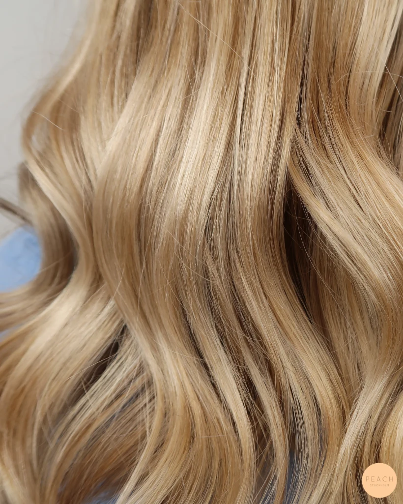 Krämig balayage med krämig ton