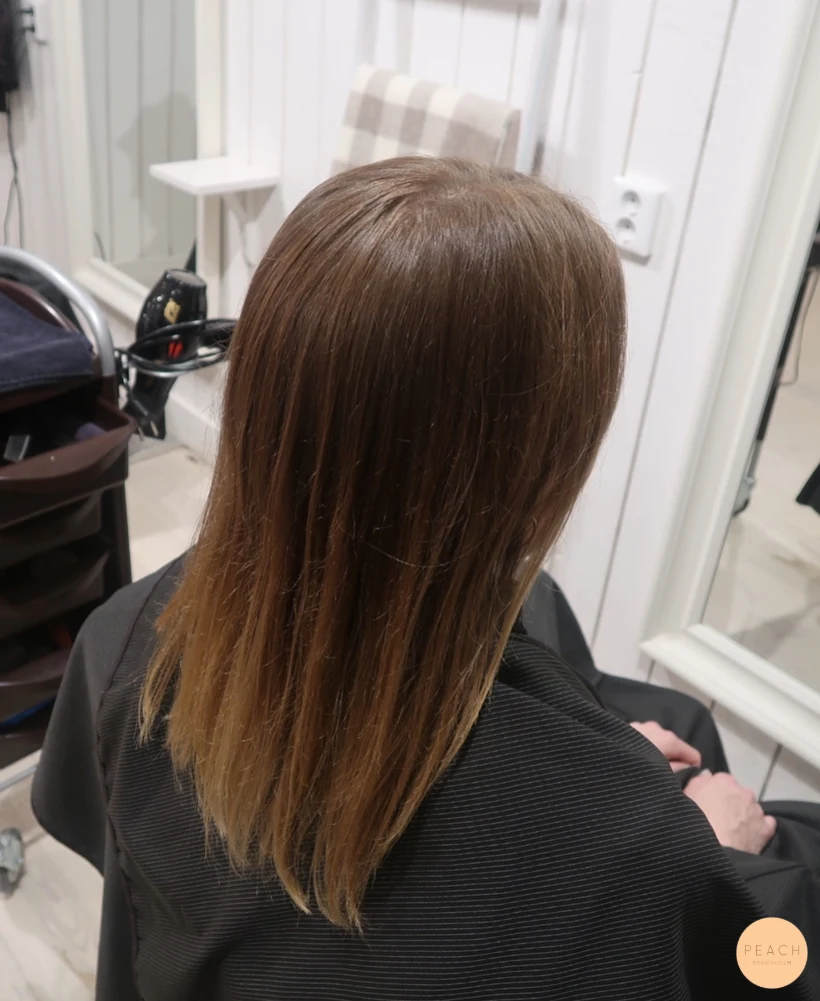 Balayage teknik mjuka blonda slingor