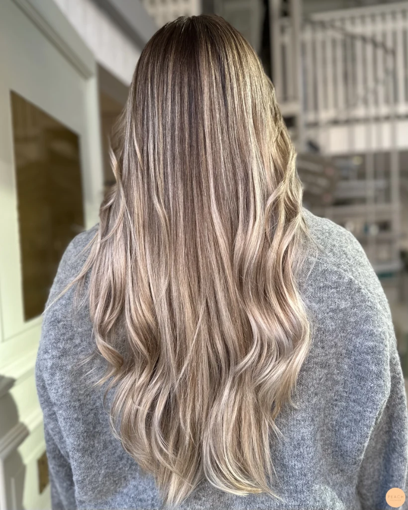 Cool blonde balayage