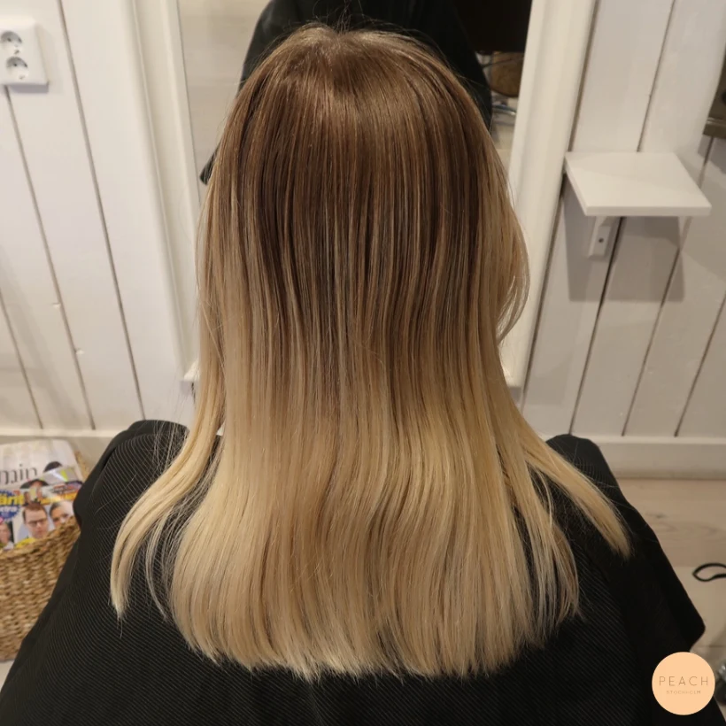 Balayage blont hår – salongsresultat av Alicia Siverman, 18 september 2019