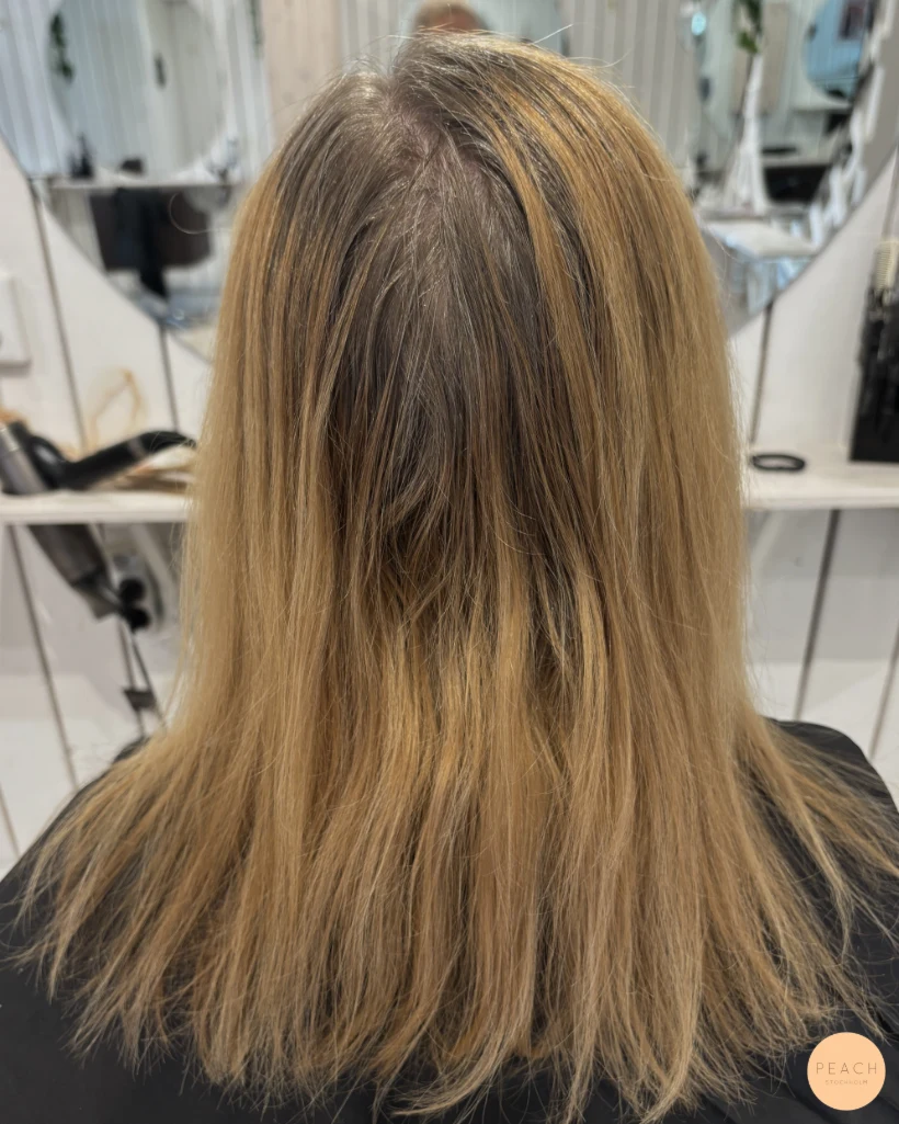 Honungsblond hårfärg med Hairtalk extensions