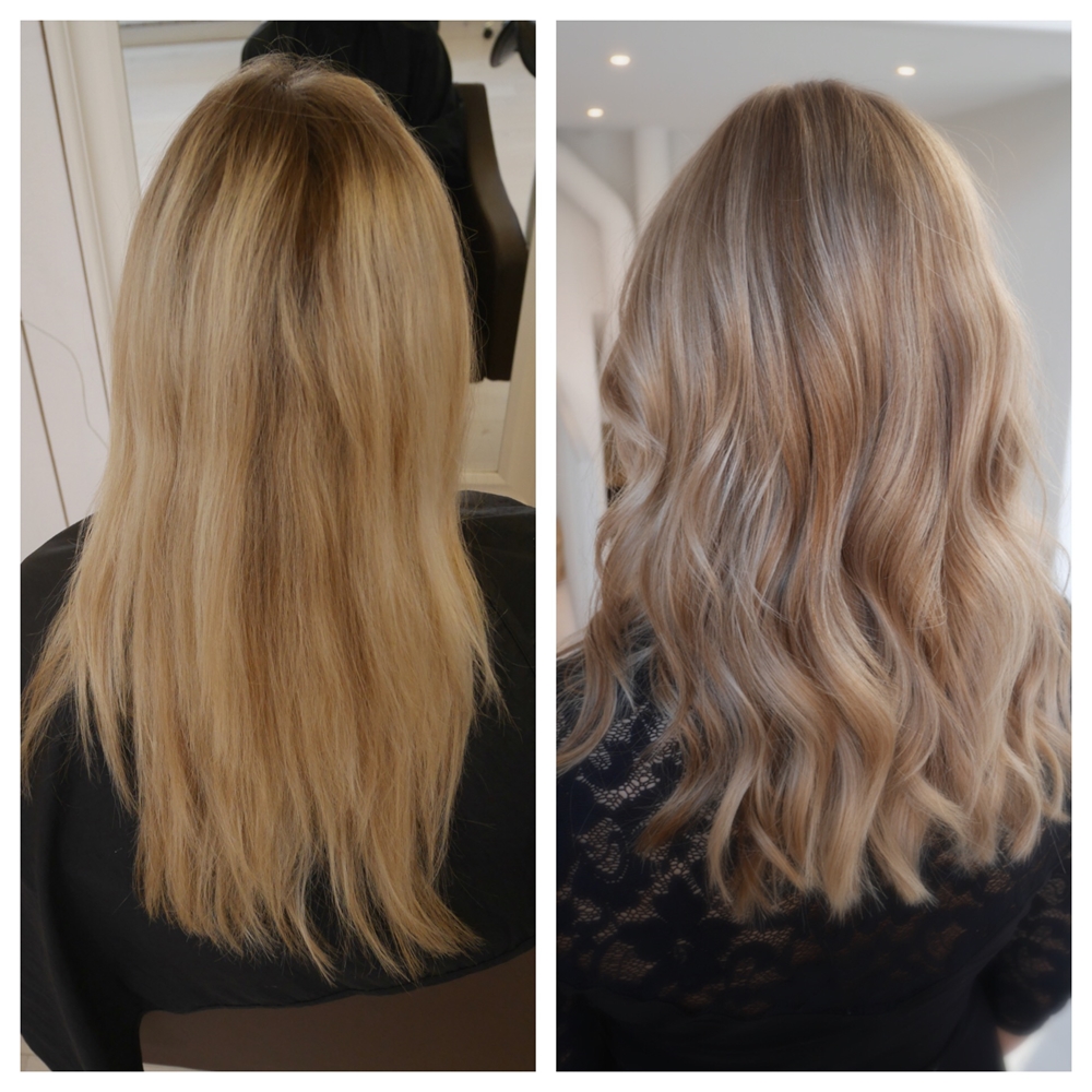 Höstig hårfärg - från ljus blond til naturlig blond med skiftningar