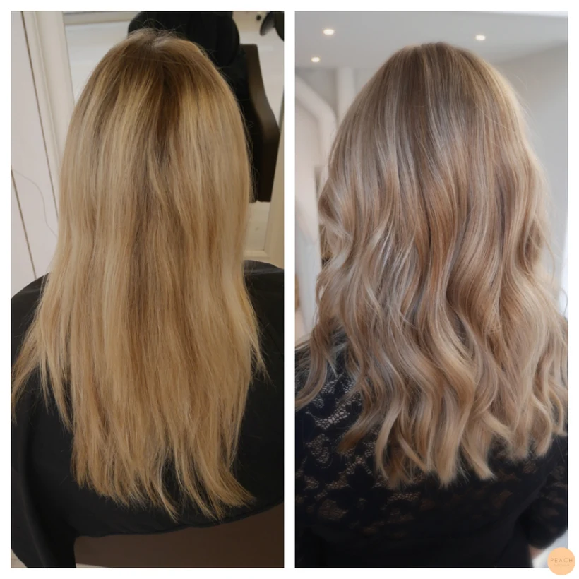 Höstig hårfärg - från ljus blond til naturlig blond med skiftningar