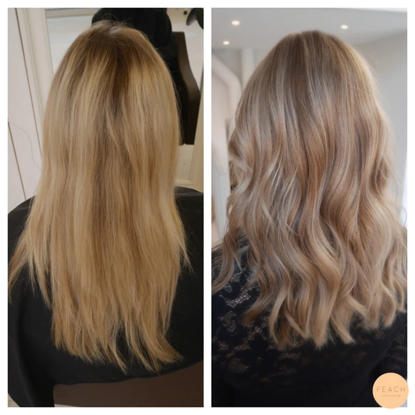Höstig hårfärg - från ljus blond til naturlig blond med skiftningar