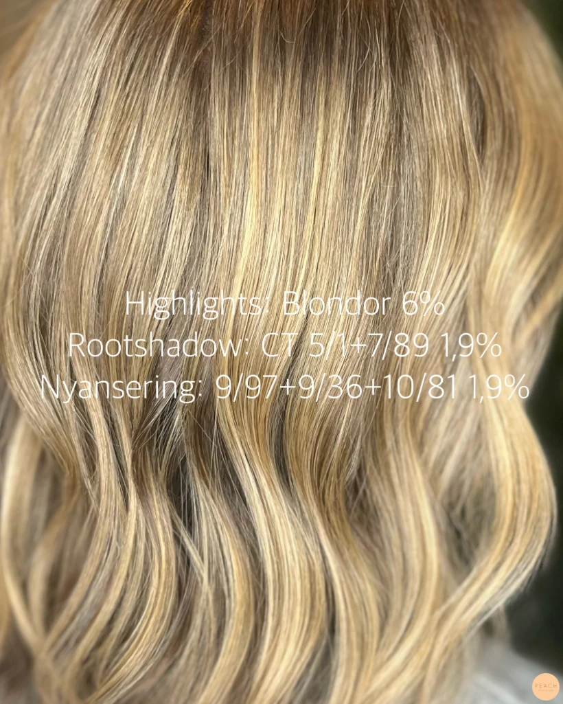 Soft blonde hair