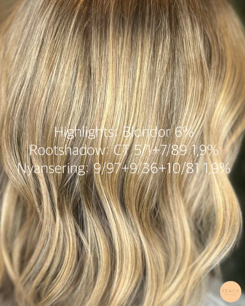Soft blonde hair med ljusa slingor