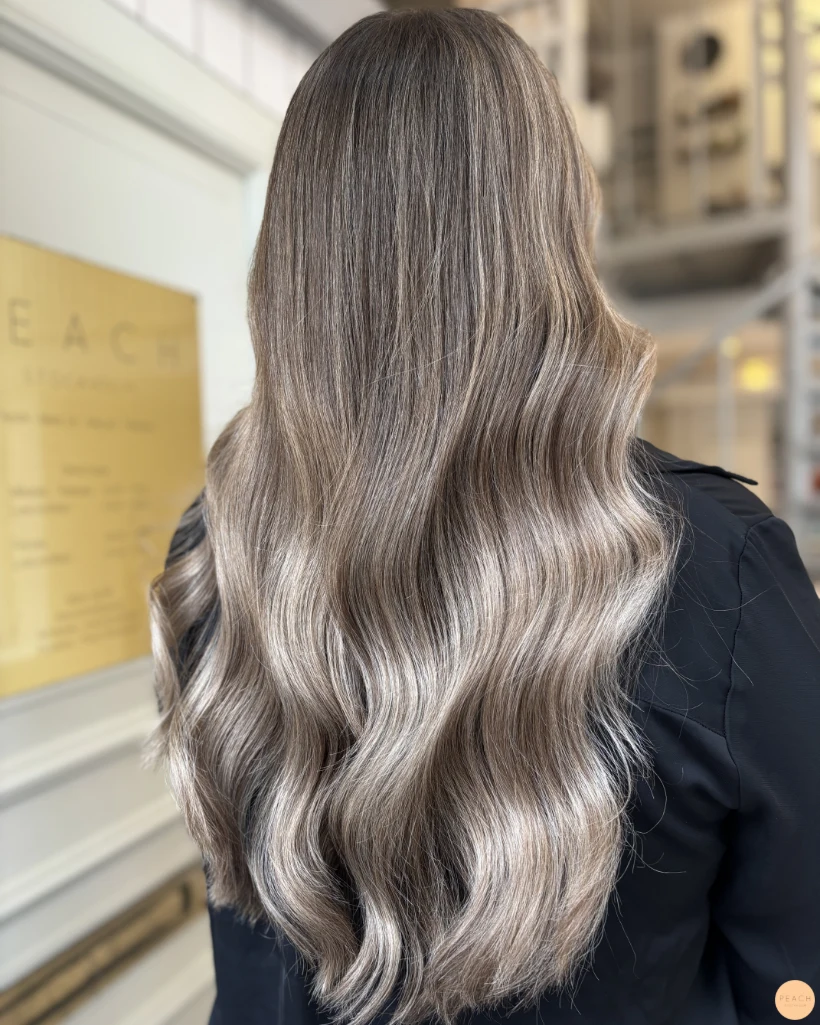 Balayage mörkt hår