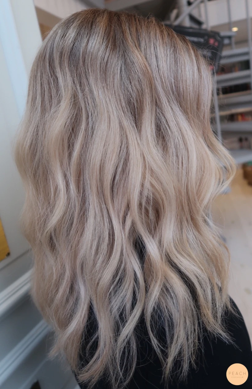 Highlights and lowlights blonde