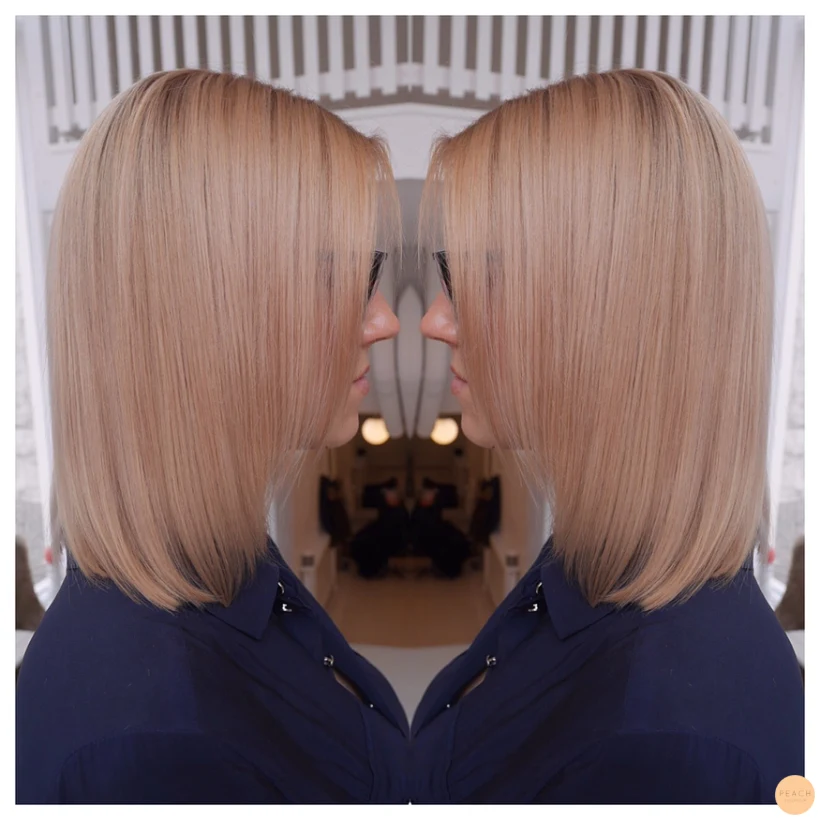Rosé gold hair - koppar rosé hårfärg