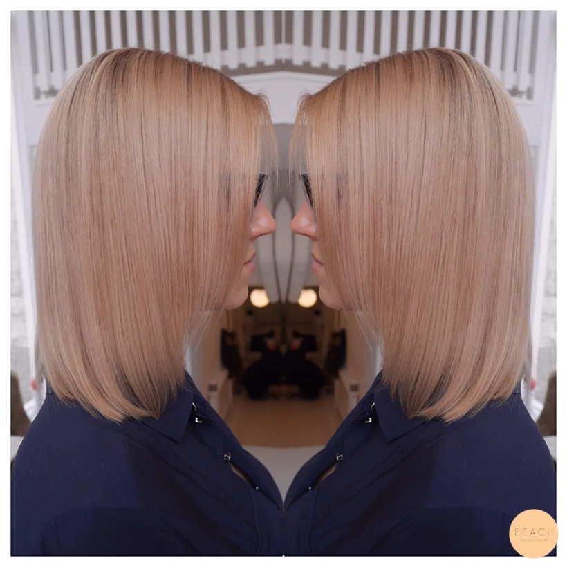 Rosé gold hair - koppar rosé hårfärg