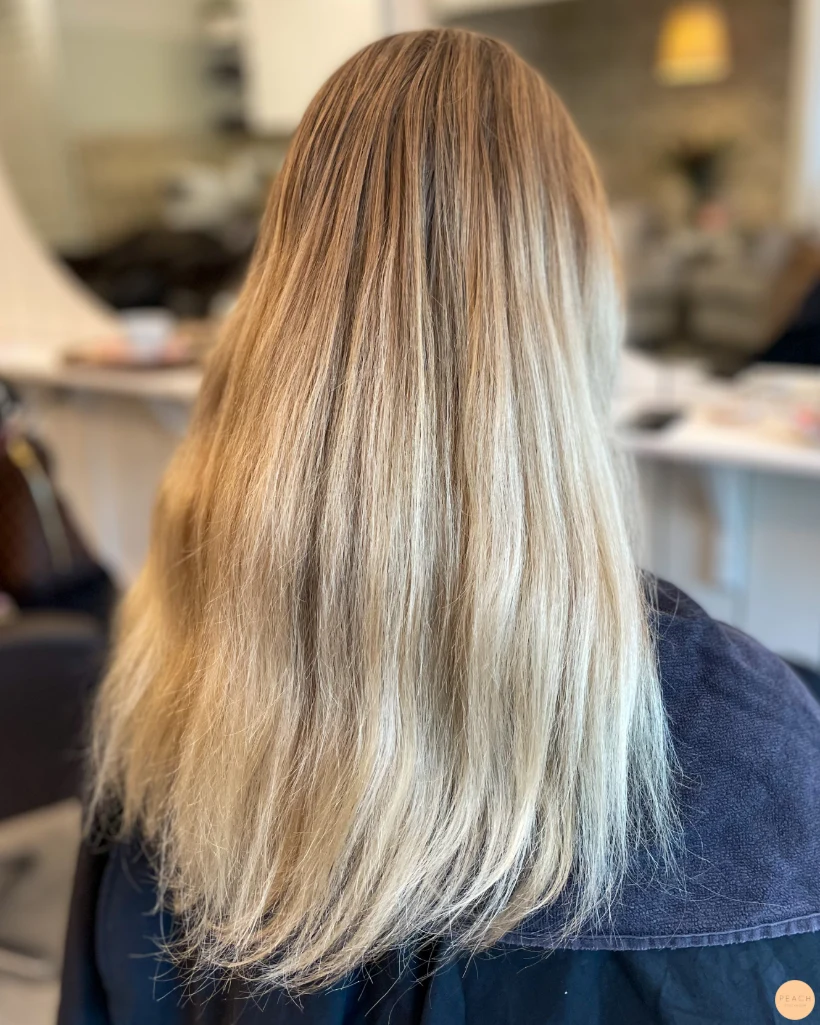 Klarblond hårfärg