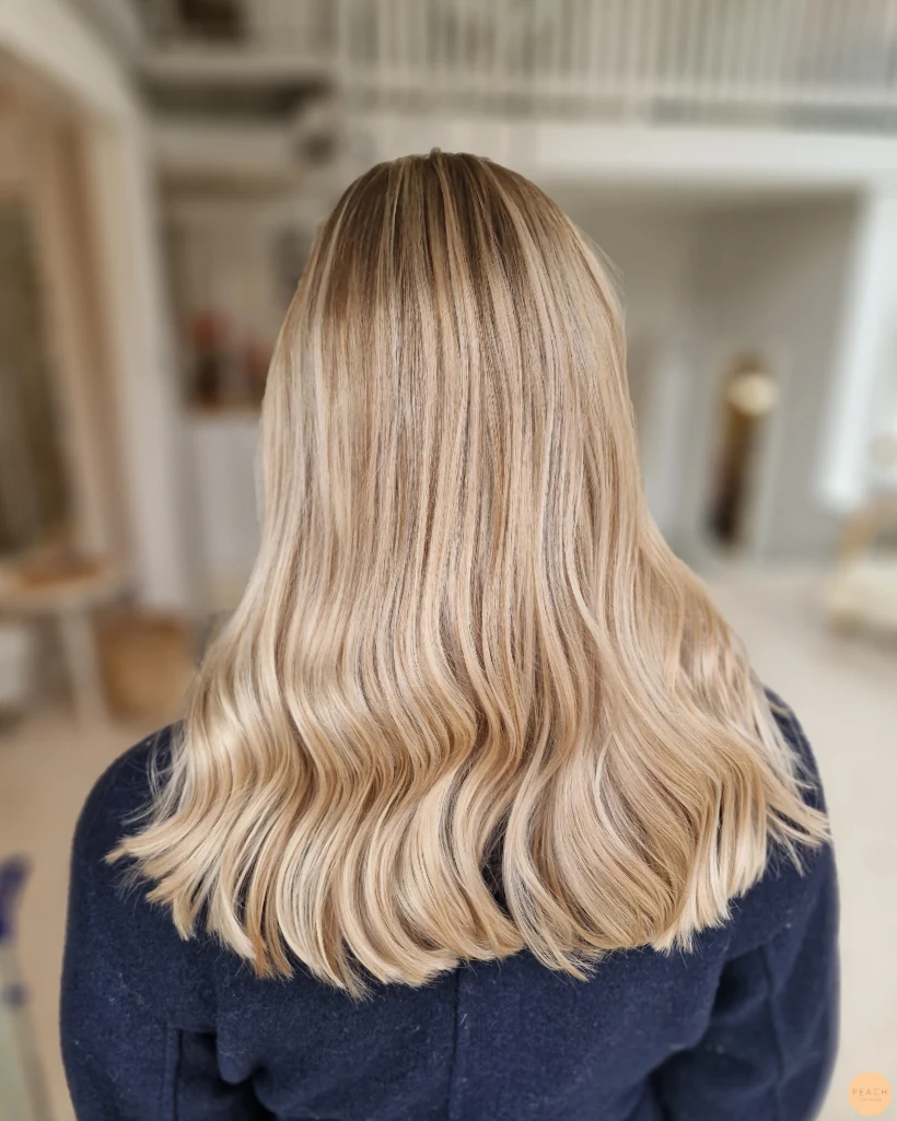 Warm blonde hair