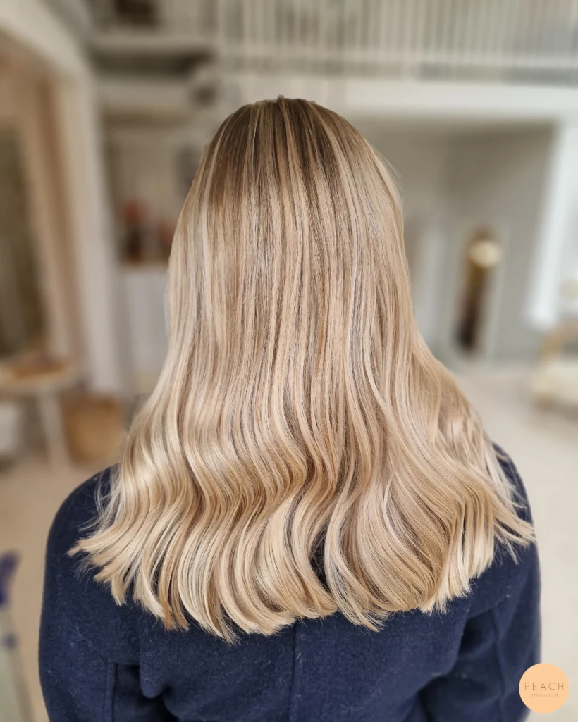 Warm blonde hair