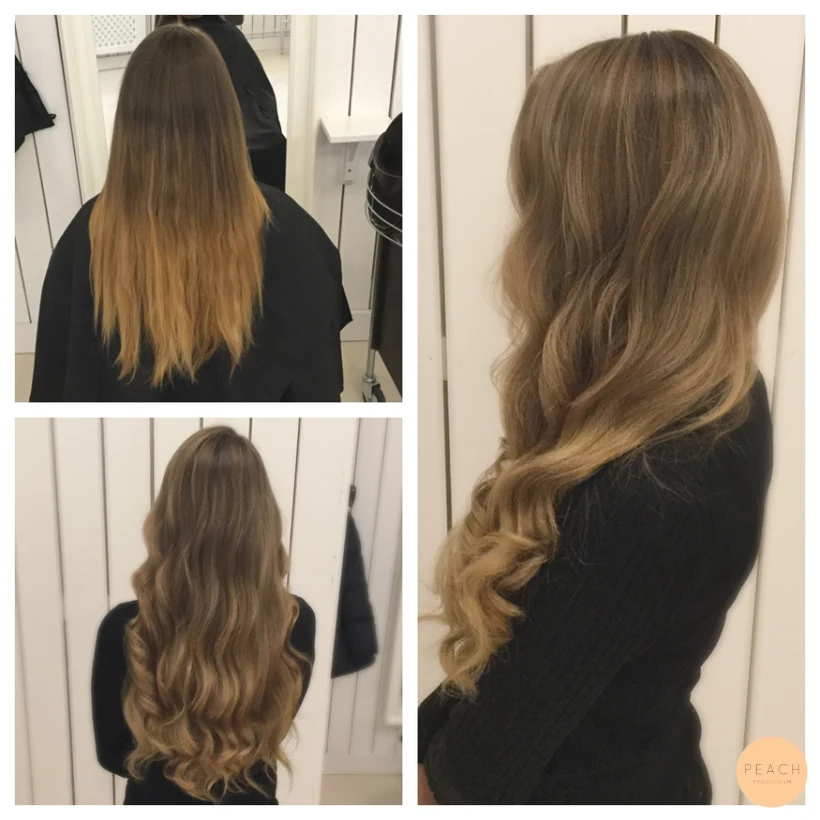 Ecaille med ljusa slingor