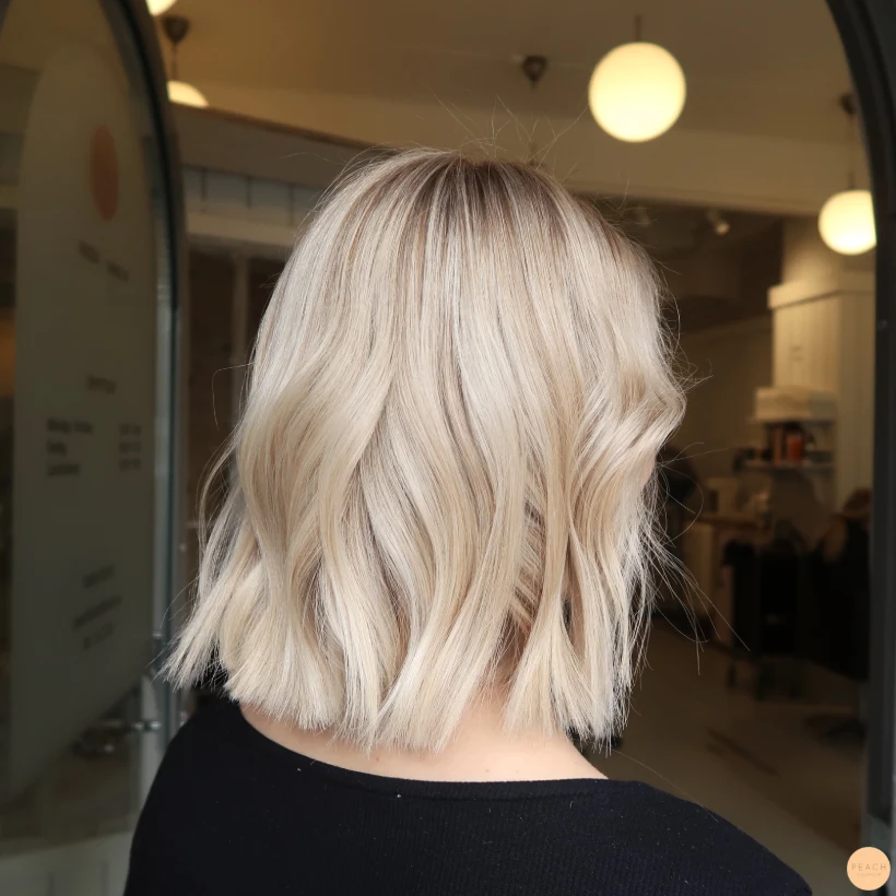 Ljusa slingor i en naturlig blond nyans