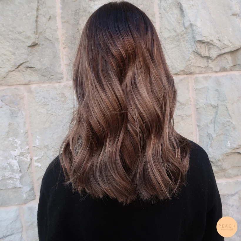 Uppfräschning med färg & klipp - brun balayage - Höstens favorit hårfärg🍁