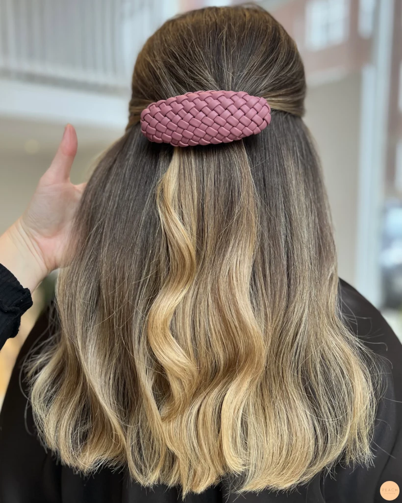 Soft balayage i brunt hår Molimenti