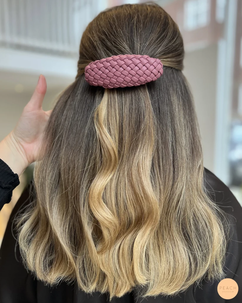 Soft balayage i brunt hår Molimenti