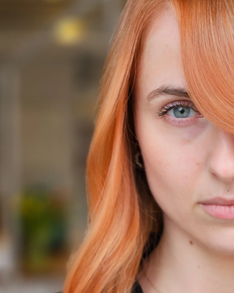 Peachy hair transformation
