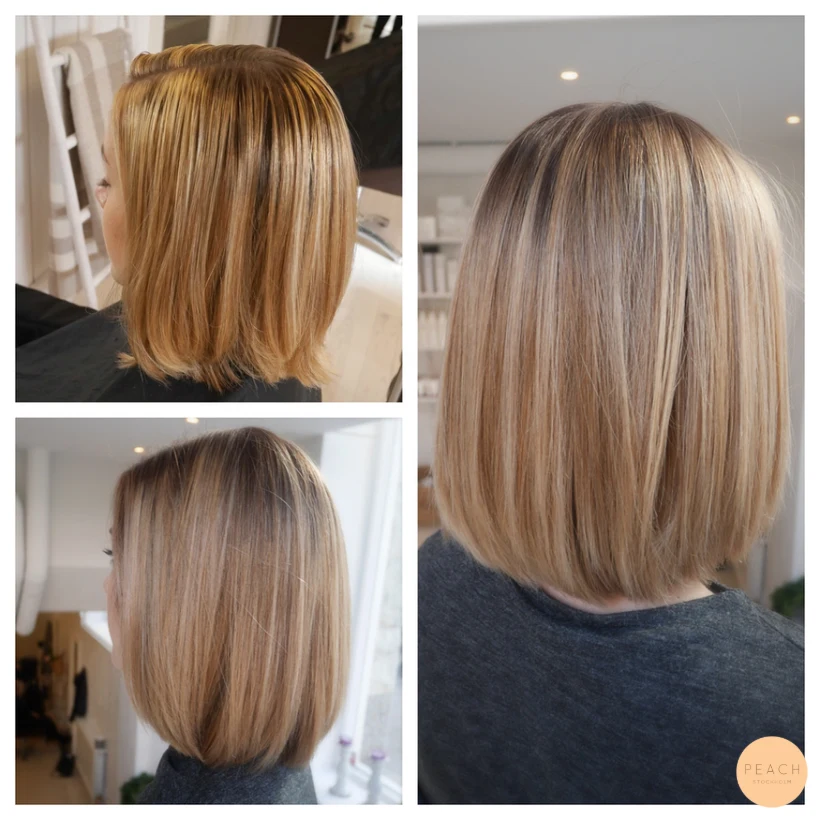 Från hemmafärgat gult till kald blond färg