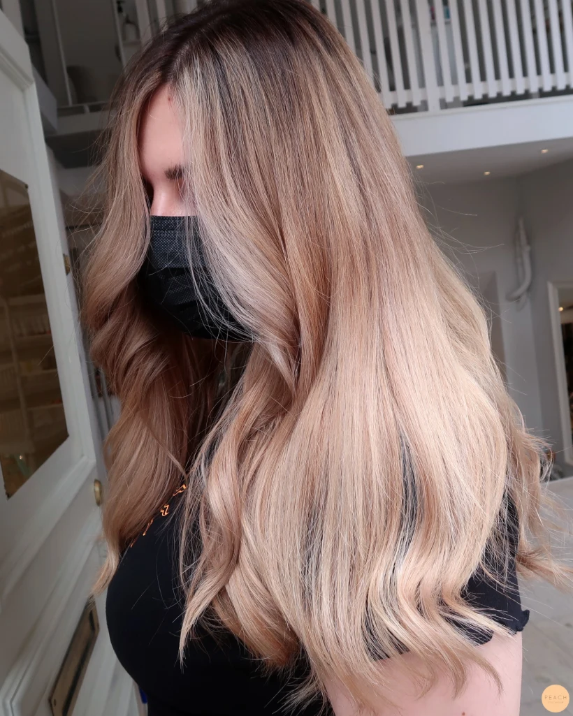 Beige blond hårfärg