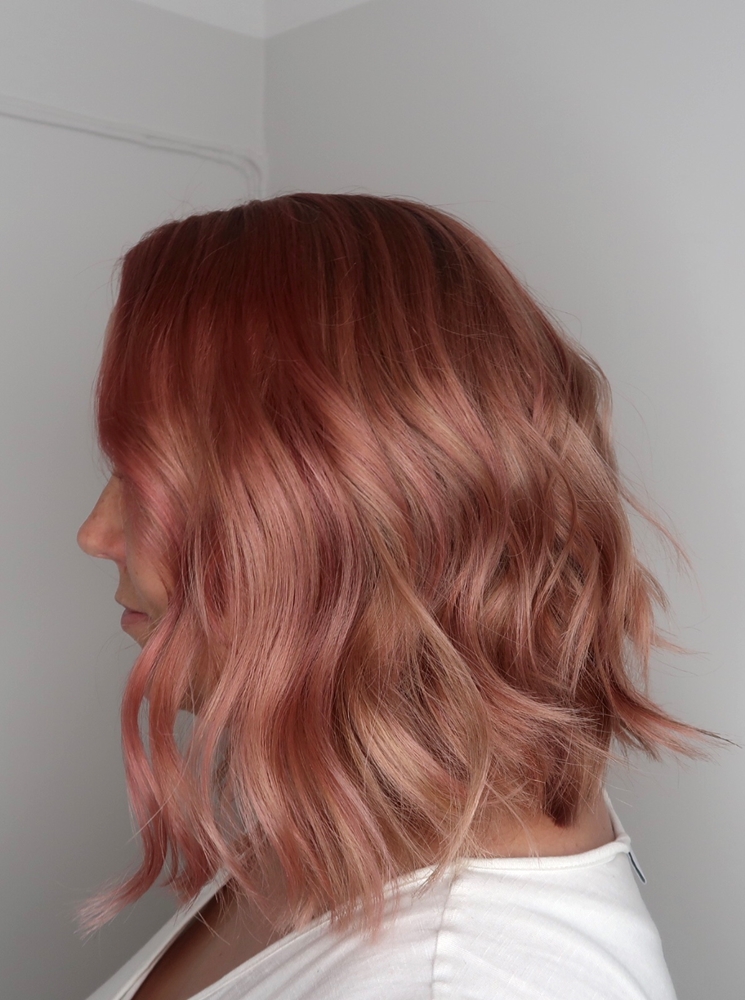 Pink hair rosa hår dusty pink Stockholm