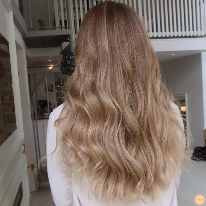 Soft blonde balayage