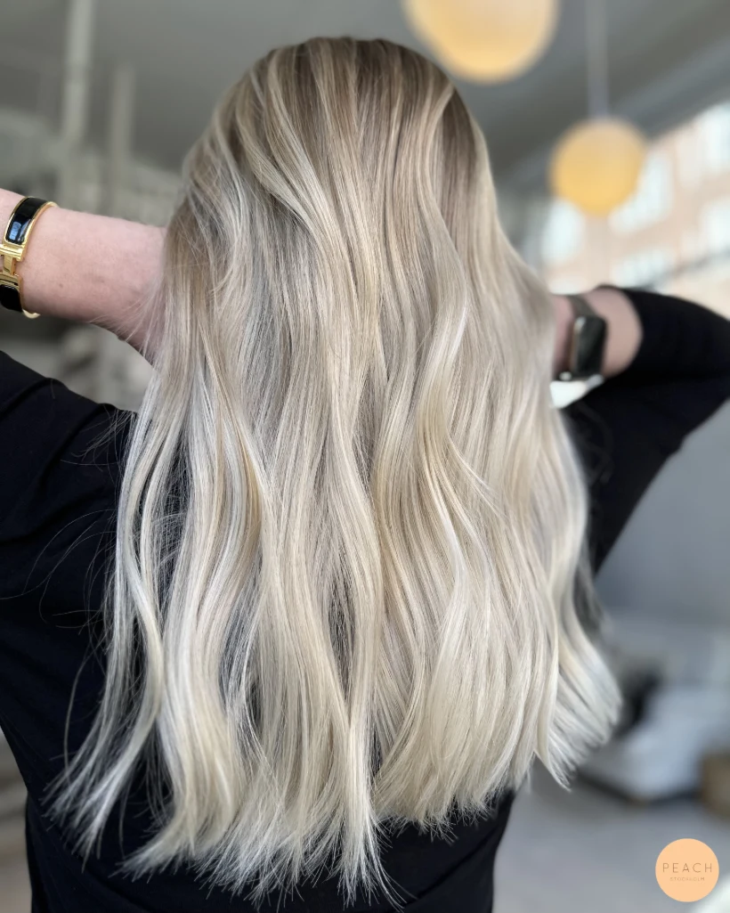 Ice blonde balayage