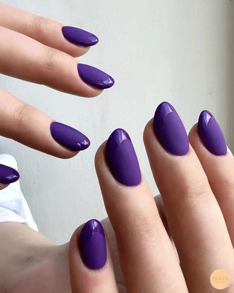 Purple french nails 💟💅