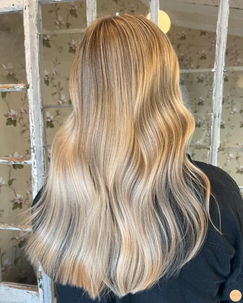 Cream blonde hair