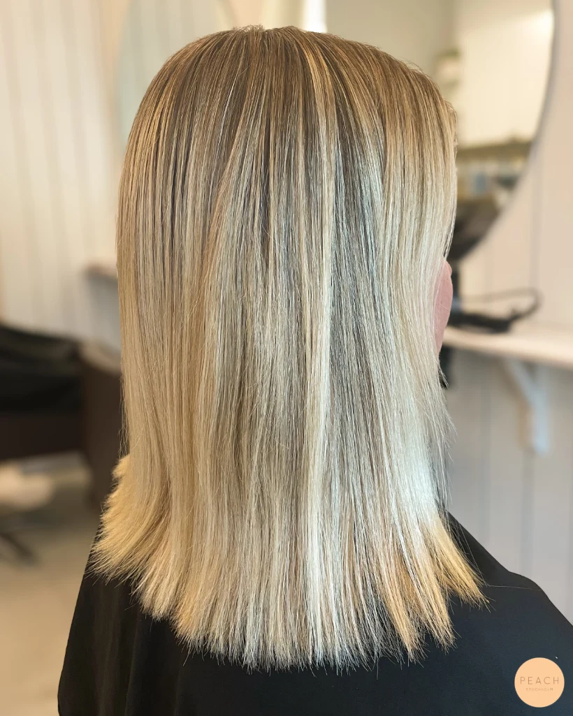 Beige blond hårfärg med skiftningar 🤍✨🤎
