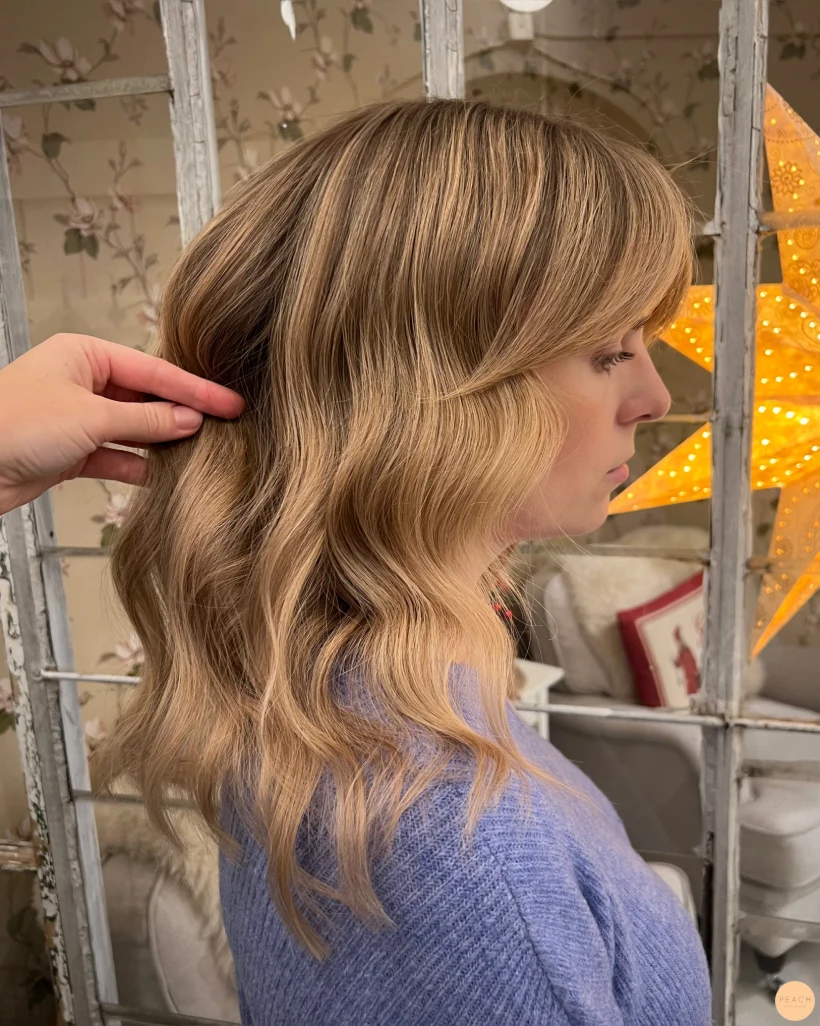 Luscious honeyblonde color✨