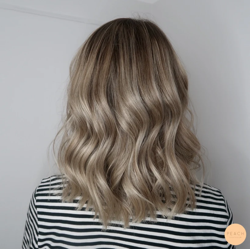 Kall blond balayage – salongsresultat av Julia Hemlén, 16 januari 2019