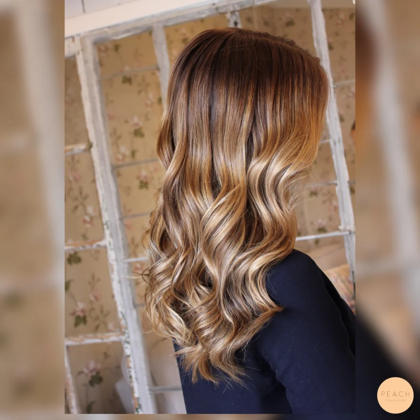 Bronde med highlights och lowlights