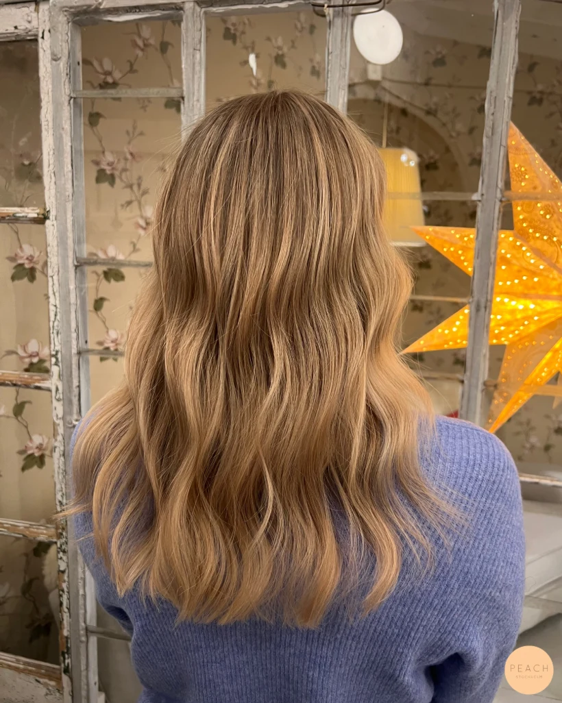 Luscious honeyblonde color✨