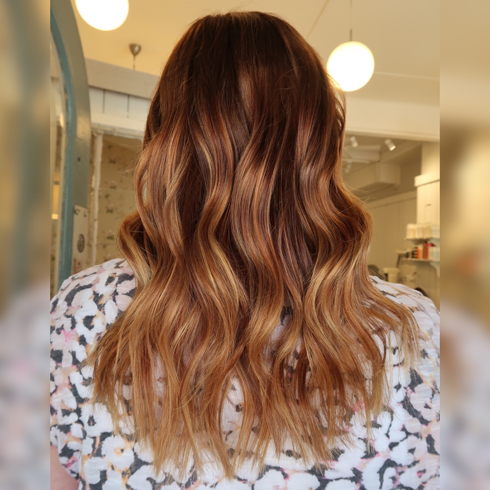 Warm caramel ombre/ sombre