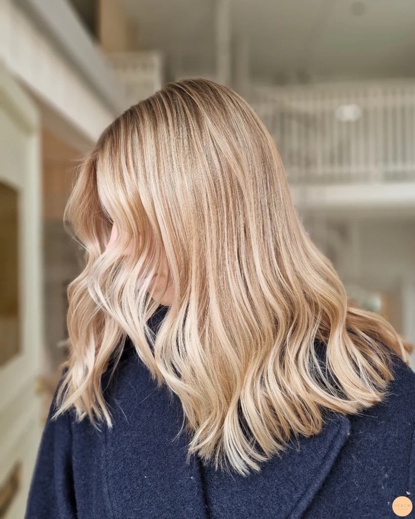 Warm blonde hair