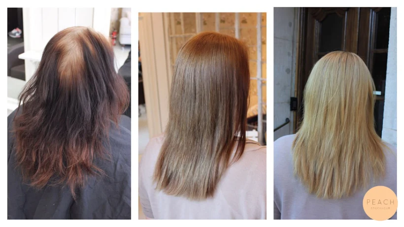 Blond hårfärg med Olaplex