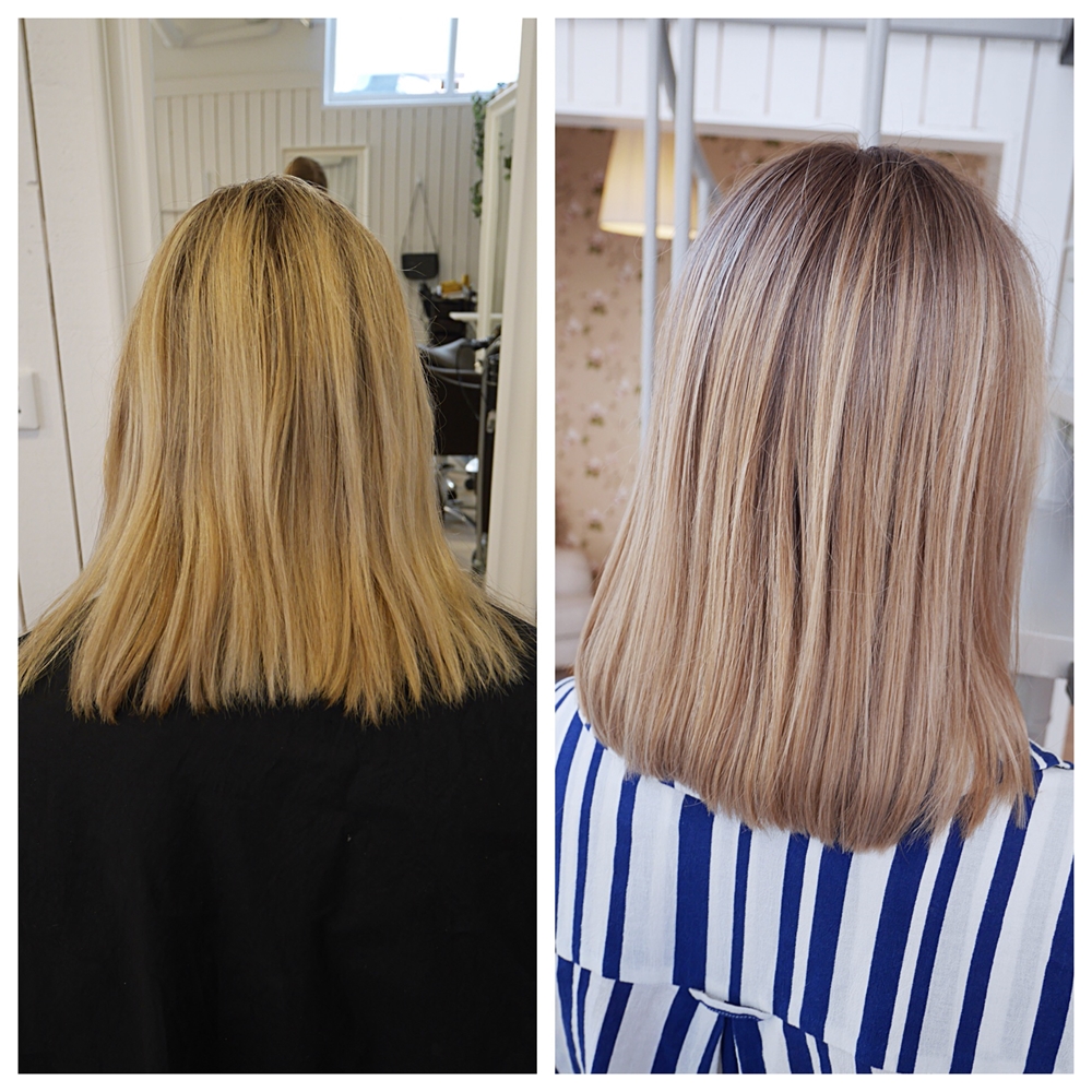Från guldig till beigeblond