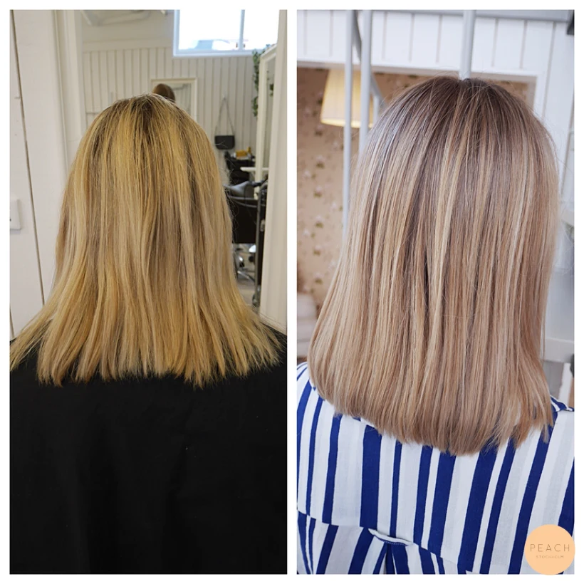 Från guldig till beigeblond