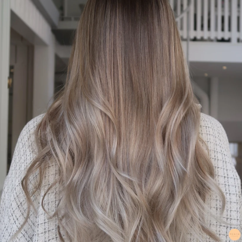 Beige balayage