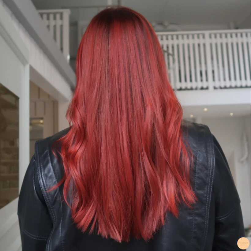 Röd hårfärg toning