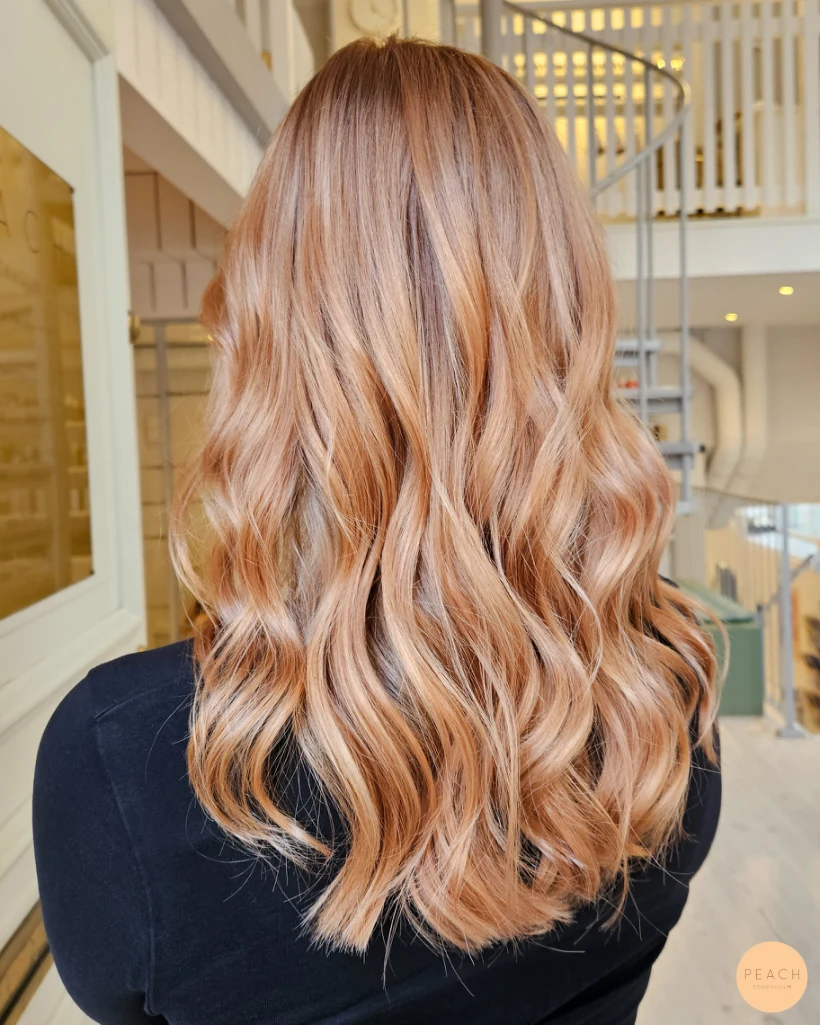 Peachy sunset hair vibes