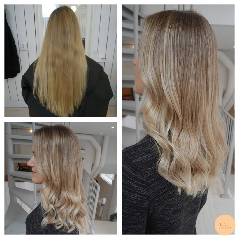 Balayage - kall blond hårfärg