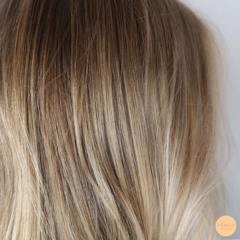 Varm kall hårfärg balayage