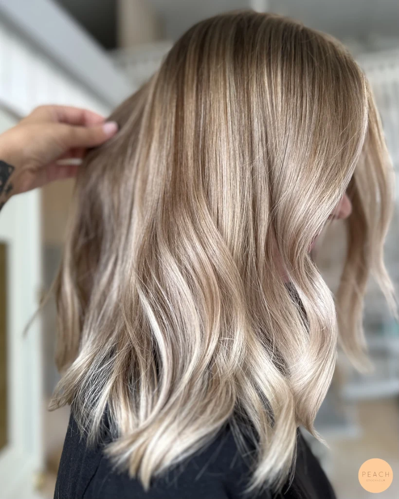Honey blonde varm hårfärg