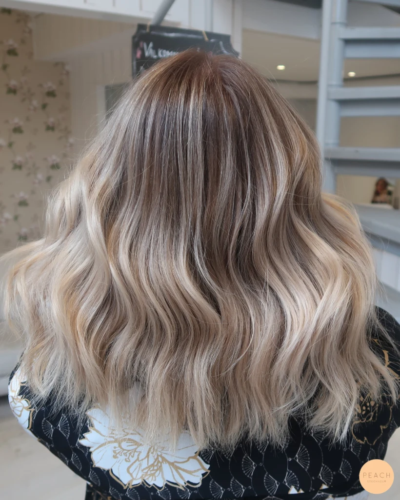 Kall krämig balayage