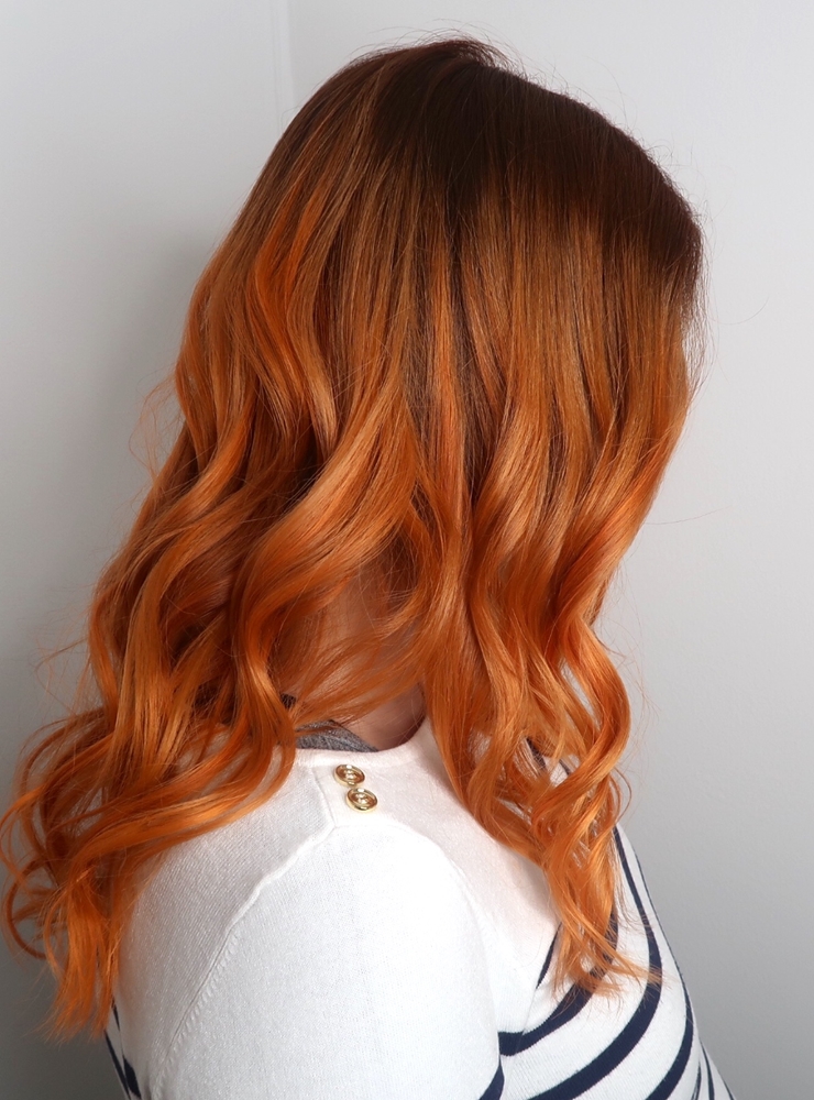 Orange hair color