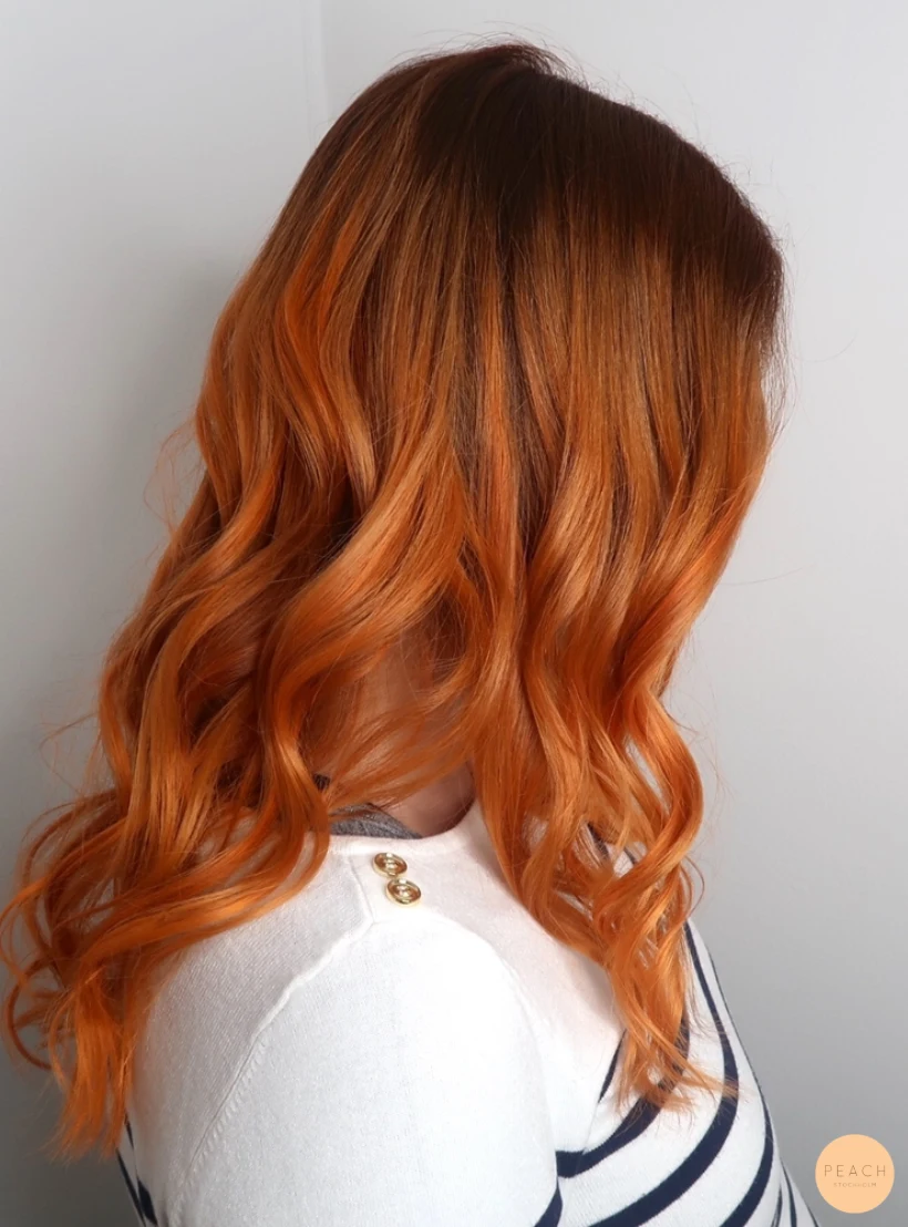 Orange hair color