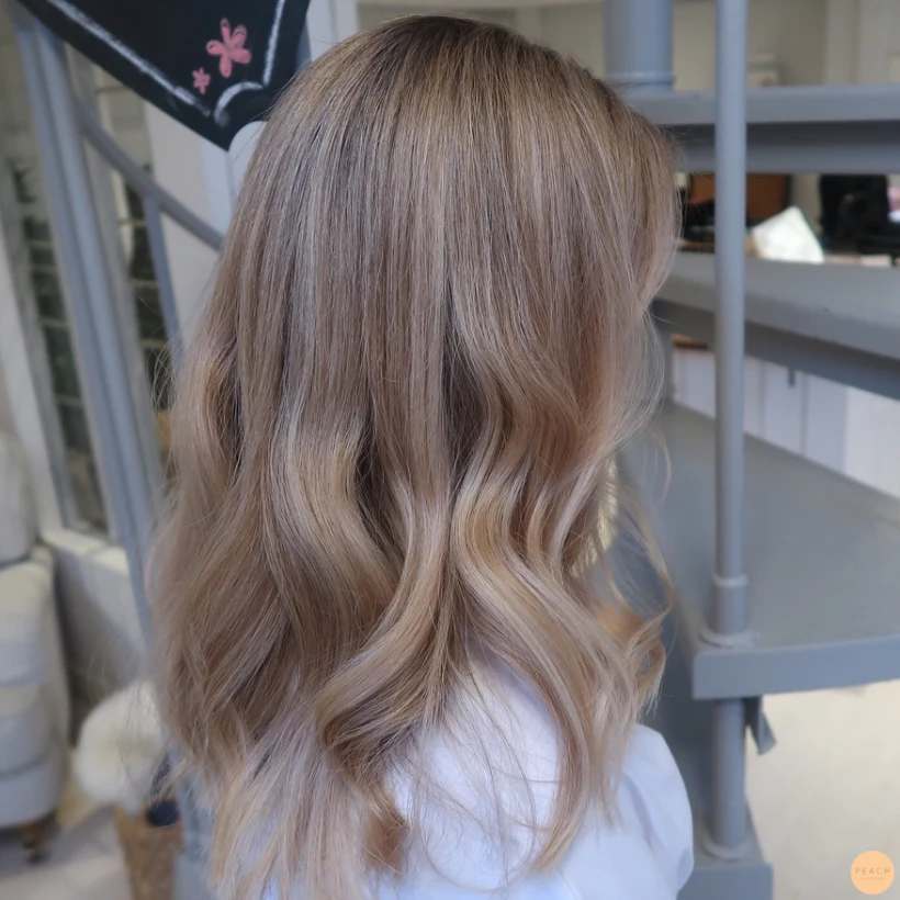 Soft blond highlights